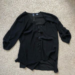 Sheer Black Blouse